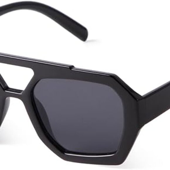 Trendy plastic aviator sunglasses - Picture 4 of 6